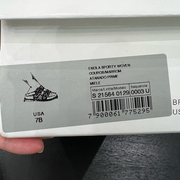 Schutz Enola Woven Sandal in Miele Size 7 - Picture 5 of 5